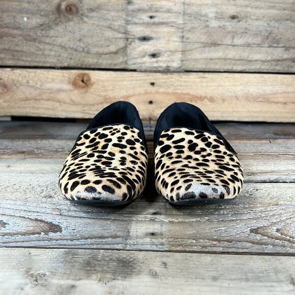 Birdies Cheetah Leopard Calf Hair Starling Loafer - Tan/Black - 7 - Picture 2 of 8